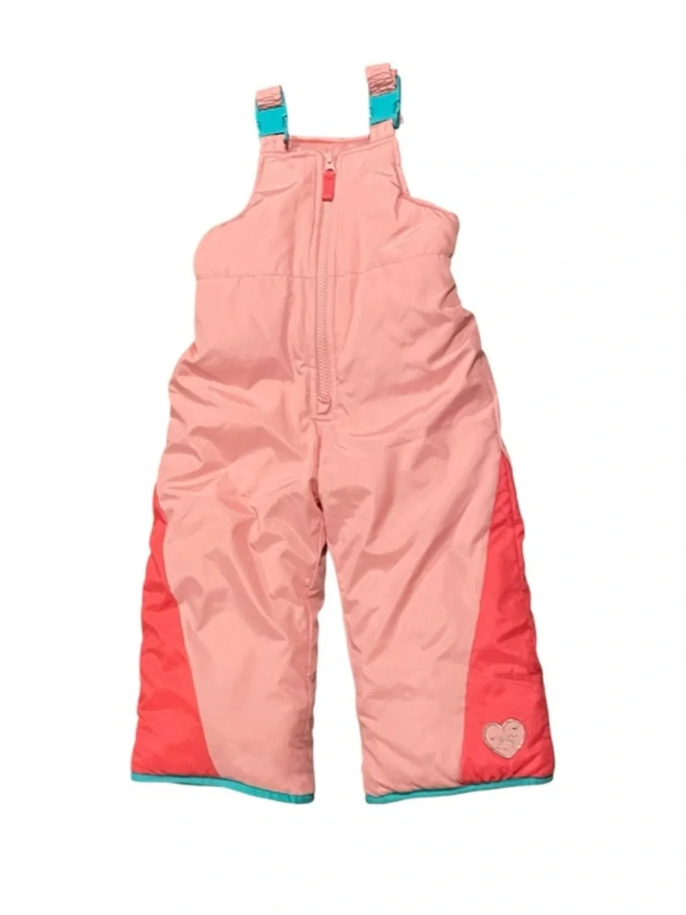 2T Snowpants Pink Bibs Overalls London Fog Girls Winter Snow Pants Size 2